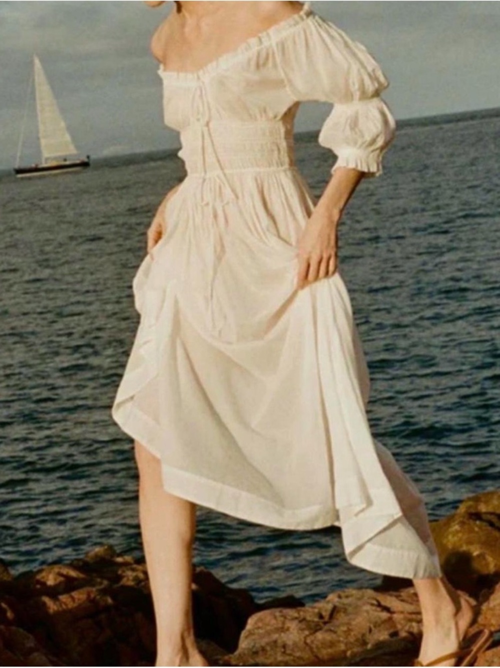 doen ischia cotton viole dress